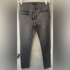 Etienne Marcel Gray Skinny Jeans with Zipper Details